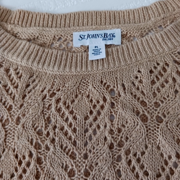 St. Johns Bay Lacy Sweater - Picture 2 of 3